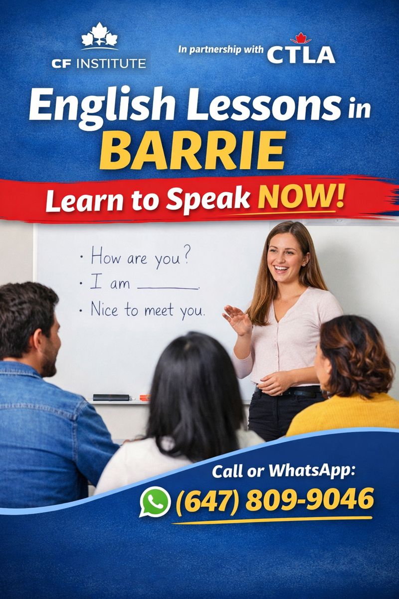 English Lessons in Barrie